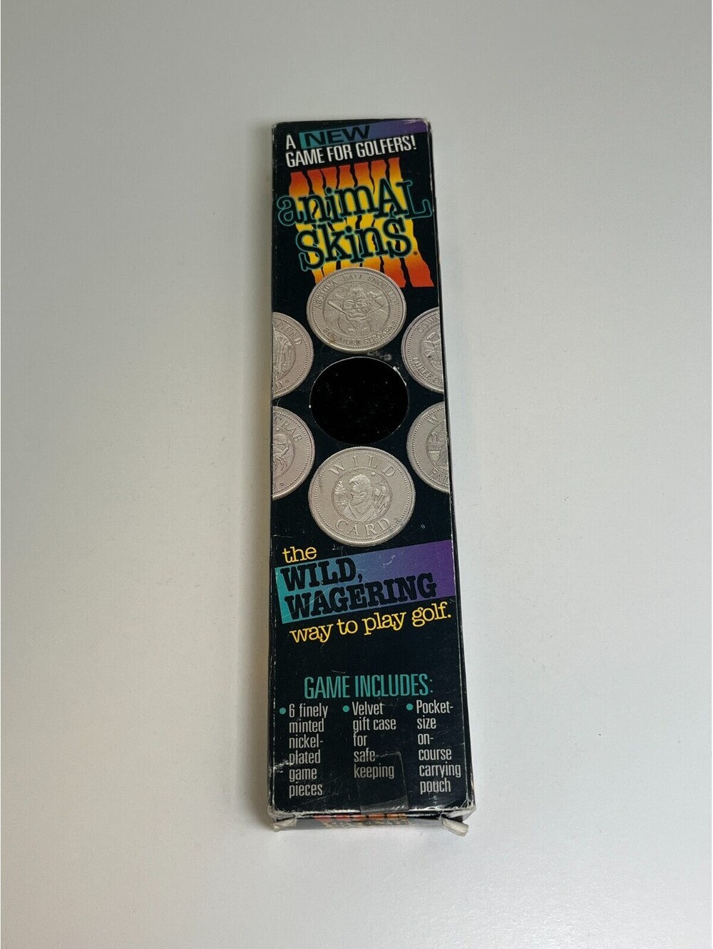 Animal Skins Golf Game 6 Nickel Coins Velvet Case 1997 Sport Games Int'l Canada